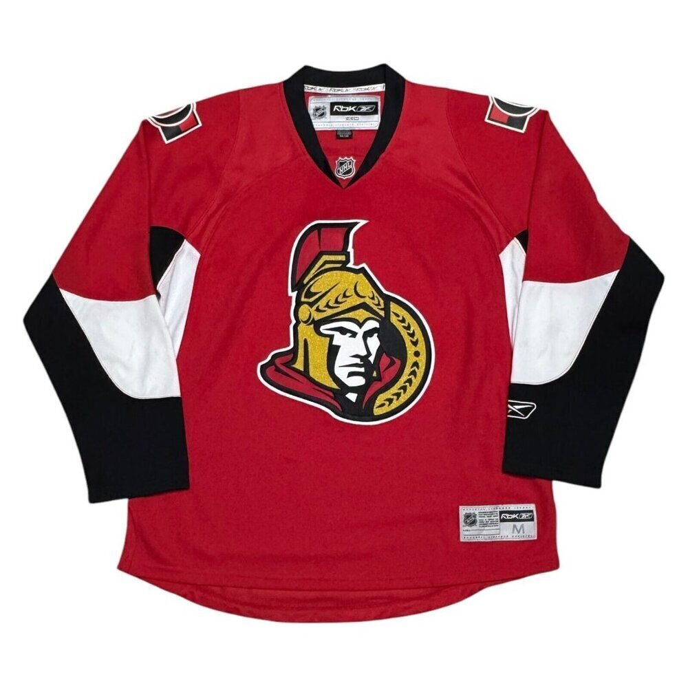 OTTAWA SENATORS Reebok NHL Red Embroidered Hockey Jersey Mens Medium